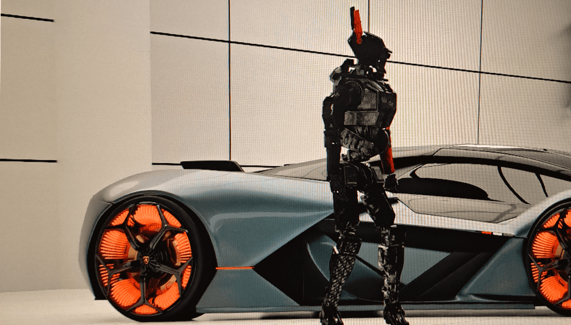 Futuristic character and vehicle CGI design